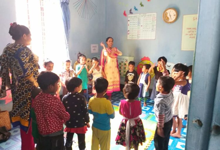 Early Learning and Child Development (ELCD) for children in urban slum and tea garden project-3rd phase funded by UNICEF (2019-2020)